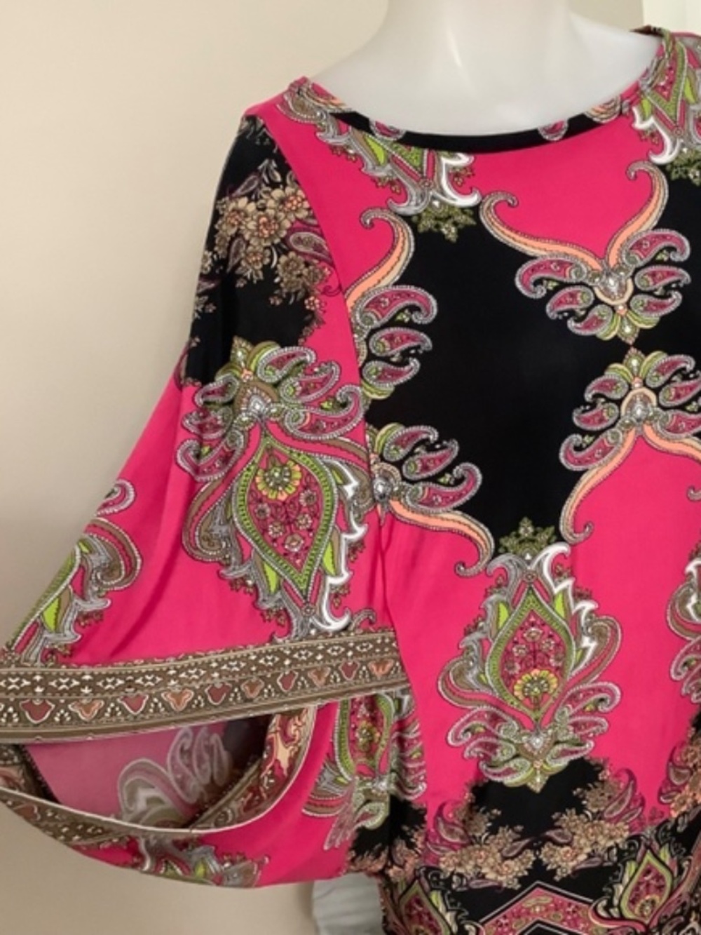 Joseph Ribkoff Caftan Top 10, S/M 34/35 bust